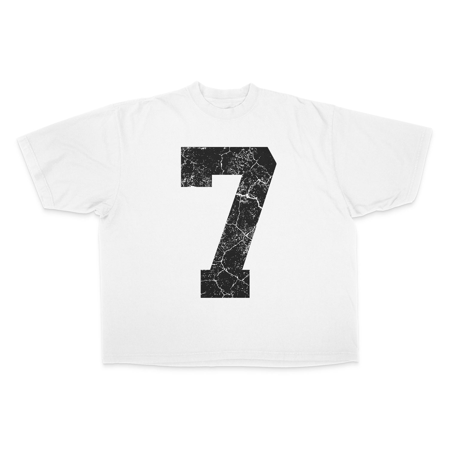 70x7 Drop Shoulder Tee (Super Oversized) - White