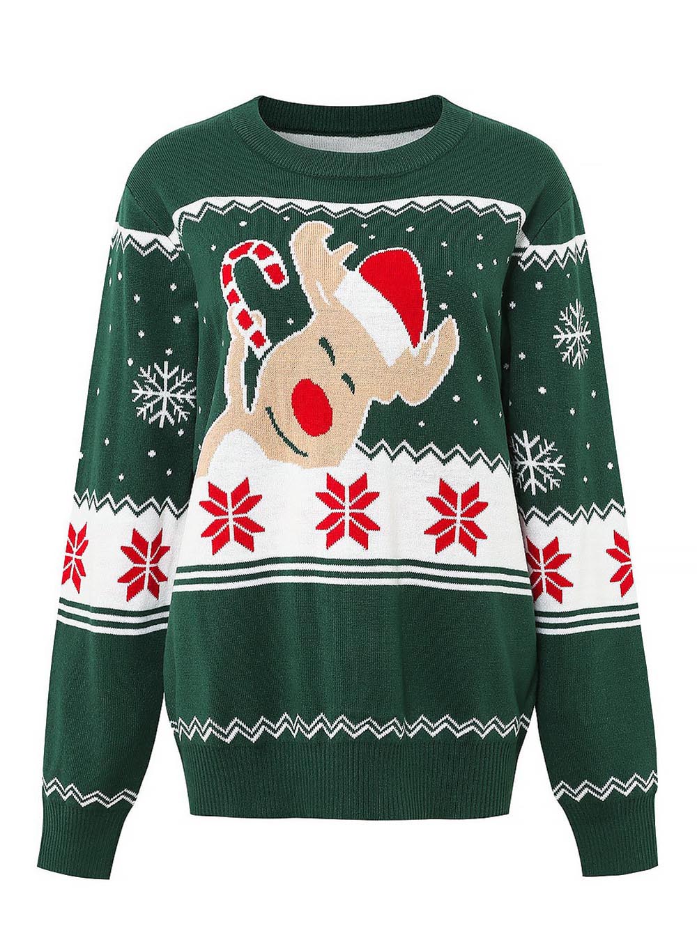 Christmas Reindeer Jacquard Family Matching Sweater | NCS