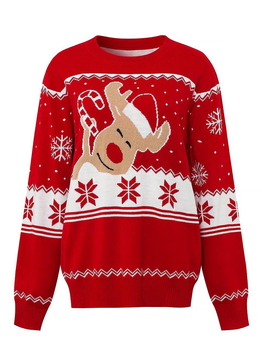 Christmas Reindeer Jacquard Family Matching Sweater | NCS