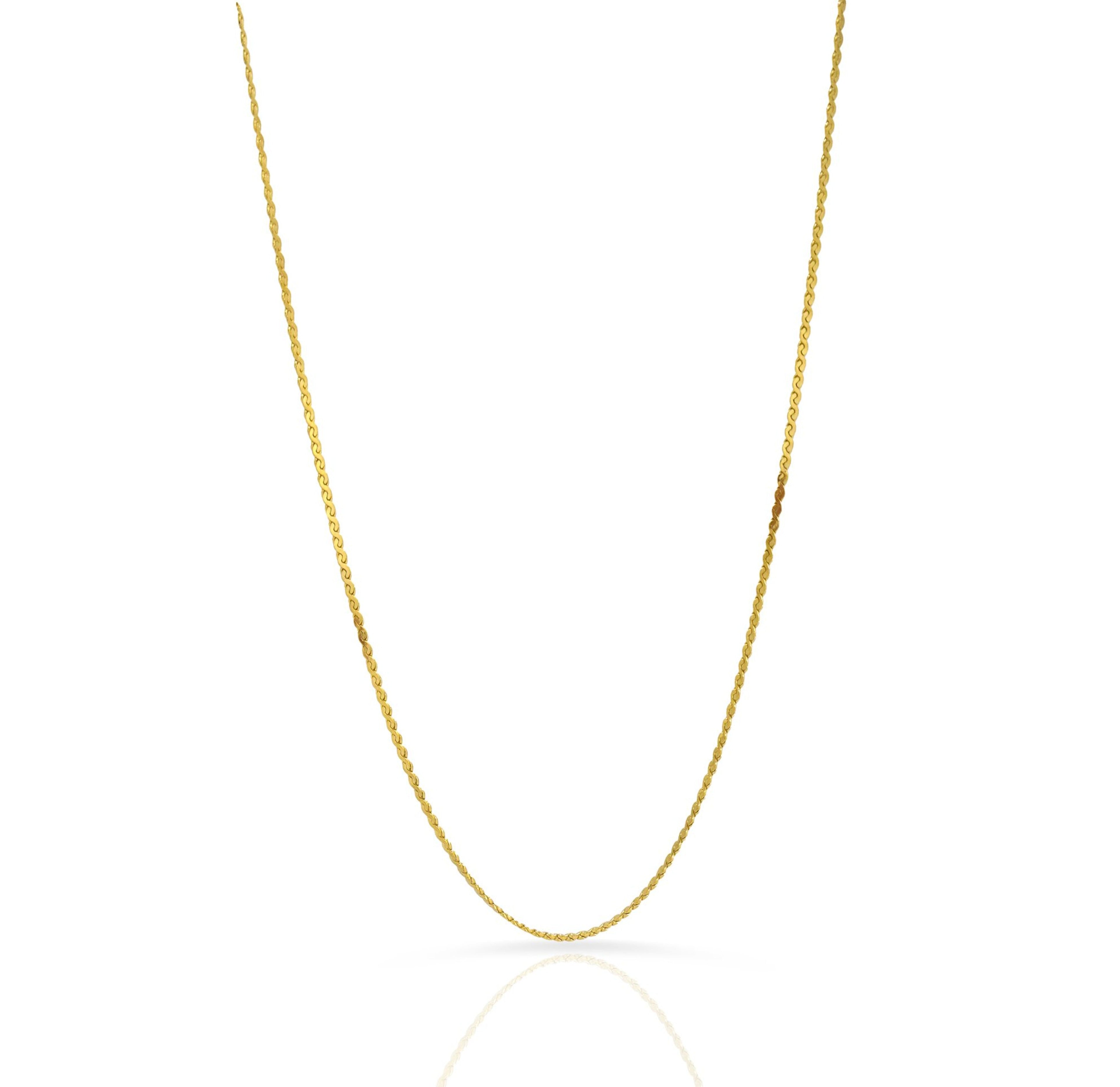 FAYE DAINTY THIN GOLD CHAIN NECKLACE